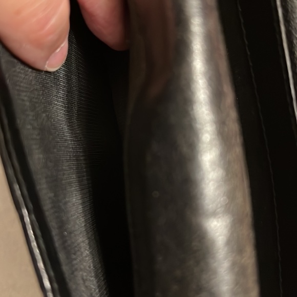 Gucci Soft Leather Interior, Fabric Exterior, Black, wallet/ organizer large - Picture 7 of 9